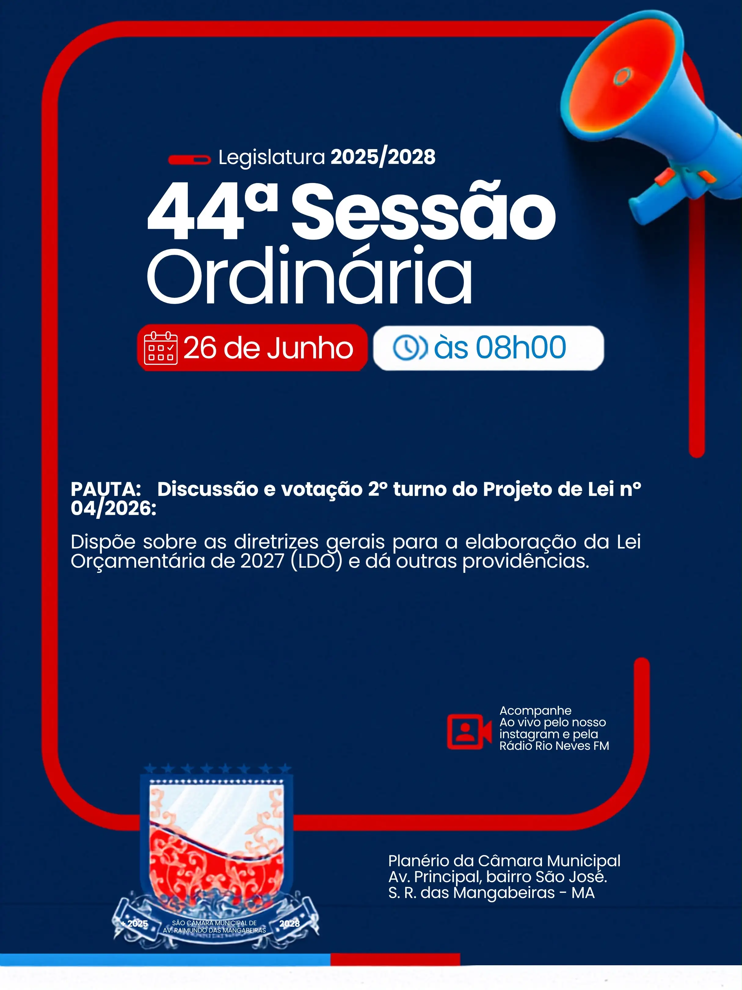 44ª Sessão Ordinária